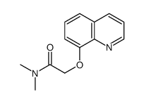 N,N-dimethyl-2-quinolin-8-yloxyacetamide结构式