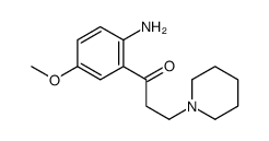 1-(2-amino-5-methoxyphenyl)-3-piperidin-1-ylpropan-1-one结构式