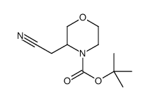 3-CYANOMETHYL-MORPHOLINE-4-CARBOXYLIC ACID TERT-BUTYL ESTER Structure