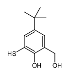 4-tert-butyl-2-(hydroxymethyl)-6-sulfanylphenol Structure