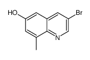 3-bromo-8-methylquinolin-6-ol结构式