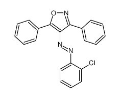 (2-chlorophenyl)-(3,5-diphenyl-1,2-oxazol-4-yl)diazene Structure