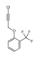 1-(3-chloroprop-2-ynoxy)-2-(trifluoromethyl)benzene Structure