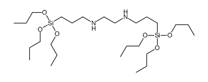 N,N'-bis(3-tripropoxysilylpropyl)ethane-1,2-diamine Structure