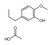 acetic acid,2-methoxy-5-propylphenol Structure