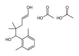 acetic acid,5-(2,6-dimethylphenyl)-4,4-dimethylpent-1-ene-1,5-diol Structure