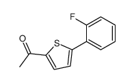 1-[5-(2-Fluorophenyl)-2-thienyl]ethanone Structure