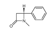 (R)-1-Methyl-4-phenyl-azetidin-2-one结构式