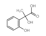 2-hydroxy-2-(2-hydroxyphenyl)propanoic acid结构式