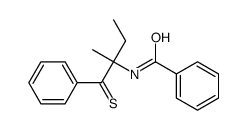 N-(2-methyl-1-phenyl-1-sulfanylidenebutan-2-yl)benzamide Structure