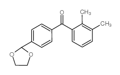 2,3-DIMETHYL-4'-(1,3-DIOXOLAN-2-YL)BENZOPHENONE结构式