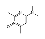 N,N,2,6-tetramethyl-1-oxidopyrimidin-1-ium-4-amine结构式