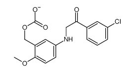 [5-[[2-(3-chlorophenyl)-2-oxoethyl]amino]-2-methoxyphenyl]methyl carbonate Structure