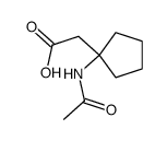 (1-acetylamino-cyclopentyl)-acetic acid Structure