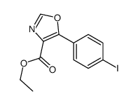 Ethyl 5-(4-iodophenyl)-1,3-oxazole-4-carboxylate Structure