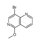 8-Bromo-5-methoxy-1,6-naphthyridine Structure