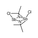 cis-[ClSb(μ-NtBu)]2 Structure