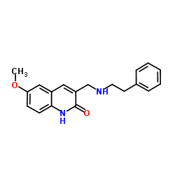 6-Methoxy-3-{[(2-phenylethyl)amino]methyl}-2(1H)-quinolinone Structure