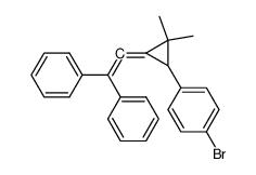 1-Bromo-4-(3-diphenylvinylidene-2,2-dimethyl-cyclopropyl)-benzene Structure