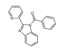 phenyl-(2-pyridin-2-ylbenzimidazol-1-yl)methanone Structure