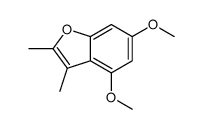 4,6-dimethoxy-2,3-dimethyl-1-benzofuran结构式