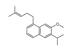 2-isopropyl-3-methoxy-5-(4-methylpent-3-enyl)naphthalene Structure