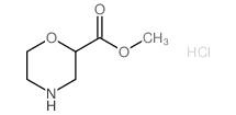 吗啉-2-甲酸甲酯盐酸盐结构式
