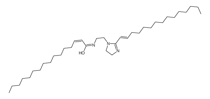 N-[2-[4,5-dihydro-2-(pentadecenyl)-1H-imidazol-1-yl]ethyl]hexadecenamide结构式