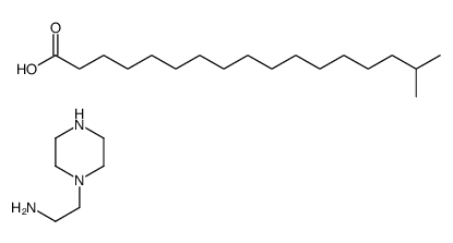 isooctadecanoic acid, compound with piperazine-1-ethylamine (1:1)结构式