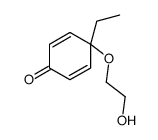 4-ethyl-4-(2-hydroxyethoxy)cyclohexa-2,5-dien-1-one Structure