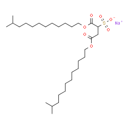 sodium 1,4-bis(11-methyldodecyl) sulphonatosuccinate结构式