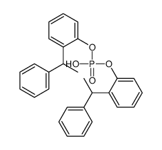 bis[o-(1-phenylethyl)phenyl] hydrogen phosphate结构式