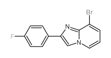 8-bromo-2-(4-fluorophenyl)imidazo[1,2-a]pyridine结构式