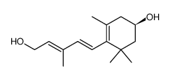 (R)-4-((1E,3E)-5-hydroxy-3-methylpenta-1,3-dien-1-yl)-3,5,5-trimethylcyclohex-3-en-1-ol Structure