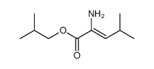 isobutyl (Z)-2-amino-4-methylpent-2-enoate结构式