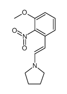 Pyrrolidine, 1-[2-(3-methoxy-2-nitrophenyl)ethenyl]-结构式