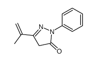 2-phenyl-5-prop-1-en-2-yl-4H-pyrazol-3-one Structure