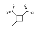 3-methylcyclobutane-1,2-dicarbonyl chloride结构式