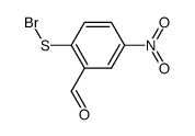 2-formyl-4-nitro-benzenesulfenyl bromide结构式