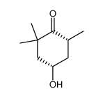 cis-4-Hydroxy-2,2,6-trimethylcyclohexanon结构式