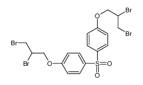 1-(2,3-dibromopropoxy)-4-[4-(2,3-dibromopropoxy)phenyl]sulfonylbenzene Structure