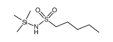 N-(Trimethylsilyl)-pentan-1-sulfonamid结构式