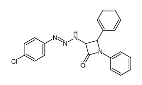 3-[3-(4-chloro-phenyl)-triazenyl]-1,4-diphenyl-azetidin-2-one Structure