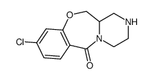 9-chloro-1,2,3,4,12,12a-hexahydro-6H-pyrazino[2,1-c][1,4]benzoxazepin-6-one Structure