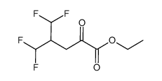 4-difluoromethyl-5,5-difluoro-2-oxo-pentanoic acid ethyl ester结构式