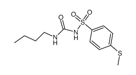 N-butyl-N'-(4-methylsulfanyl-benzenesulfonyl)-urea Structure