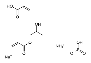 azanium,sodium,hydrogen sulfite,2-hydroxypropyl prop-2-enoate,prop-2-enoic acid结构式