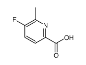 5-氟-6-甲基吡啶-2-羧酸结构式
