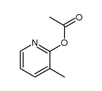 2-acetoxy-3-methylpyridine structure