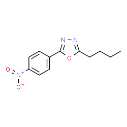 2-Butyl-5-(4-nitrophenyl)-1,3,4-oxadiazole structure